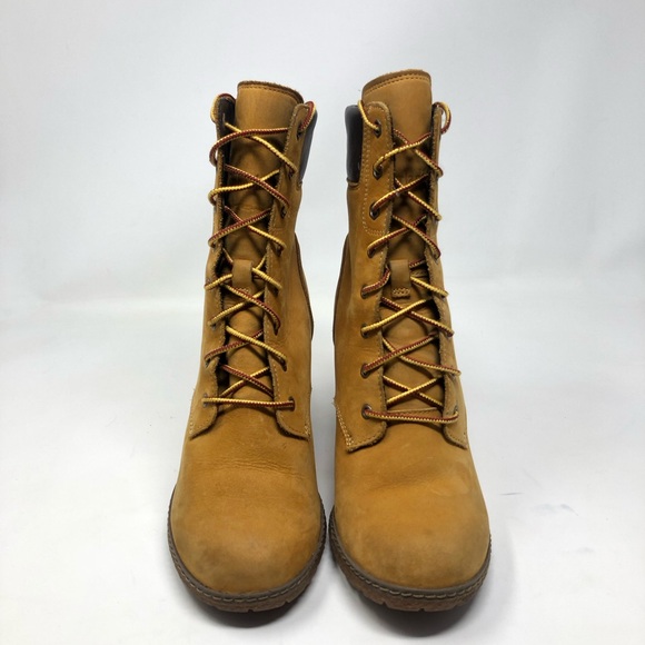 Timberland Women’s Earth Keepers Glancy Boots Wheat Leather Size 8 - Picture 2 of 16